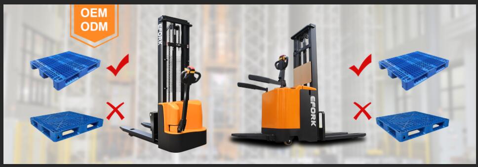 electric pallet stacker