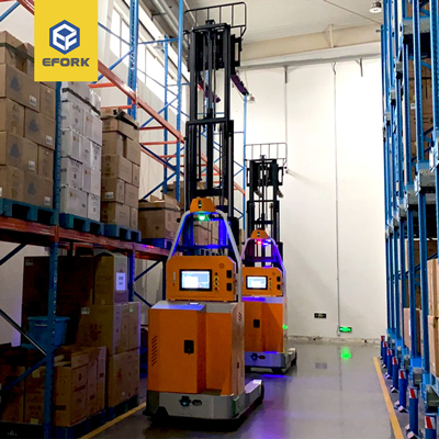 Tobacco industry forward-reaching high-position forklift AGV solution